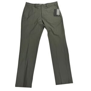Michael Kors Mens Major Classic Fit Stretch Performance Pants Army Green 36x32